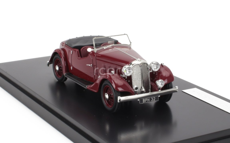 Matrix scale models Rover 12hp (p1) Tourer Cabriolet Open 1934 1:43 Bordeaux