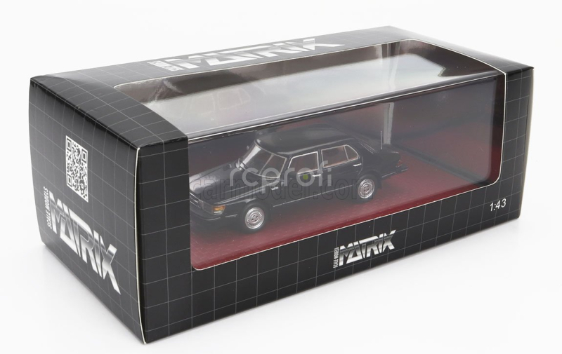Matrix scale models Saab 900 Cd Turbo 1986 1:43 Black