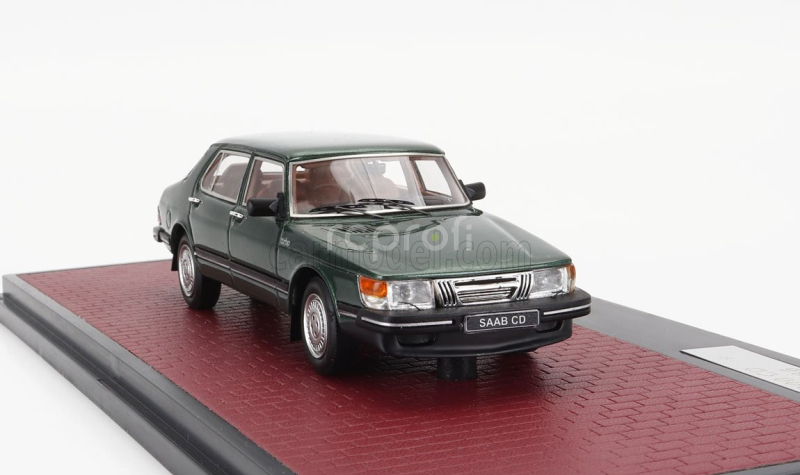 Matrix scale models Saab 900 Cd Turbo 1986 1:43 Green Met