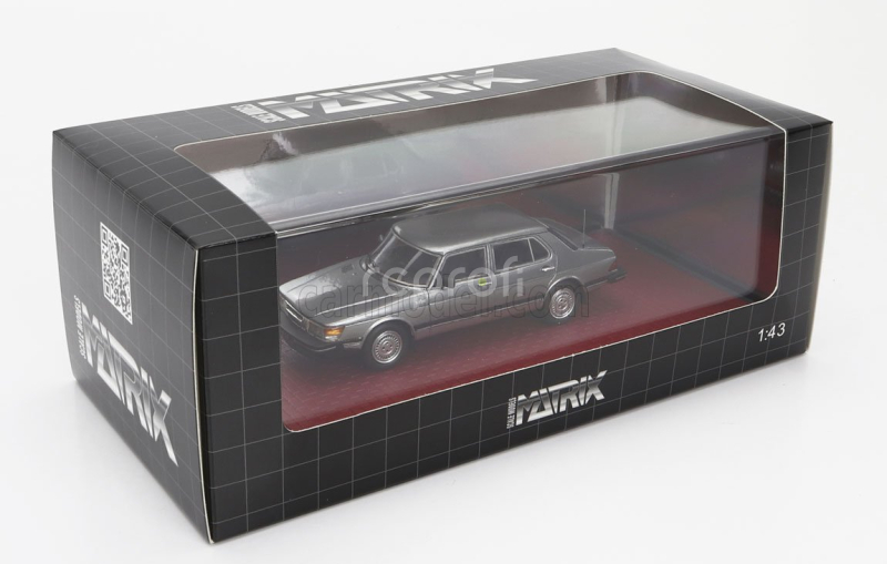 Matrix scale models Saab 900 Cd Turbo 1986 1:43 Grey Met