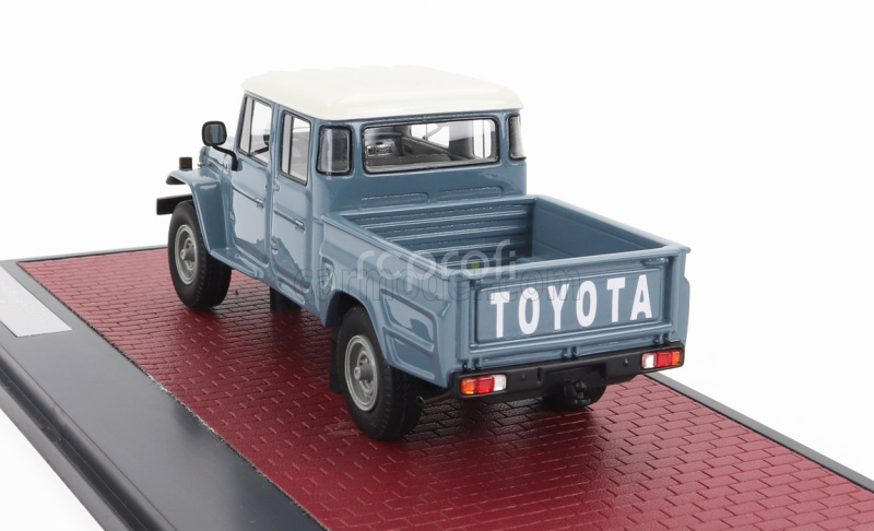 Matrix scale models Toyota Hj45 Land Cruiser Crew Cab Pick-up 1979 1:43 Modrá Šedá Bílá