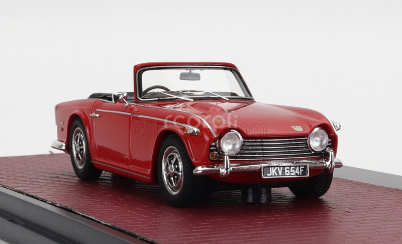 Matrix scale models Triumph Tr5 Cabriolet Open 1967 1:43 Red