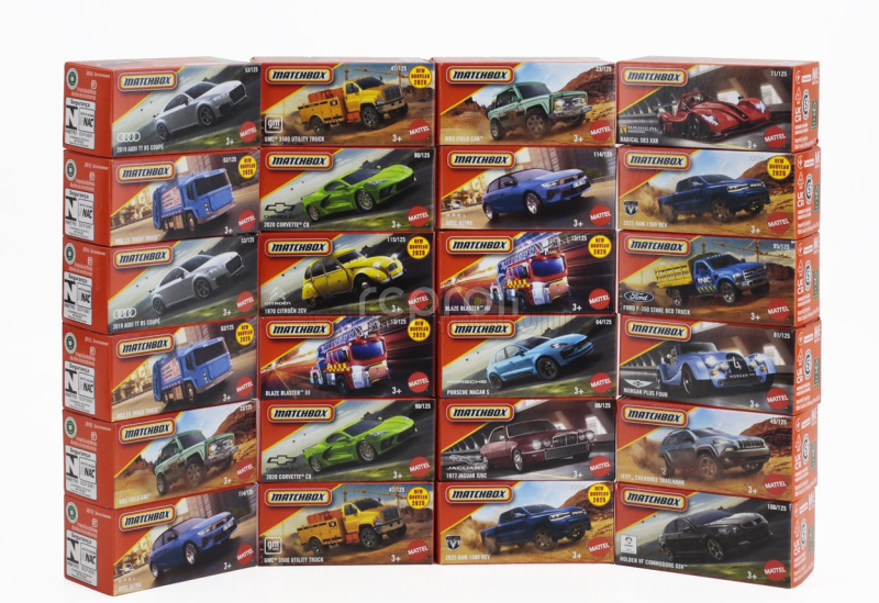 Mattel hot wheels Audi Set Assortment 48 Cars Pieces 1:64 Různé