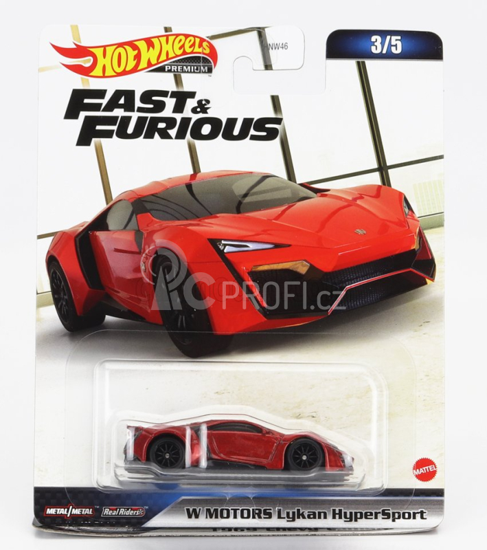 Mattel hot wheels Chevrolet Set Assortment 10 Pieces Fast & Furious 1:64 Různé