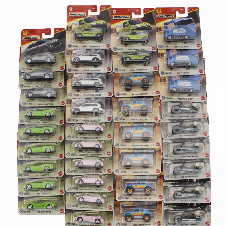 Mattel hot wheels Chevrolet Set Assortment 72 Cars Pieces 1:64 Různé
