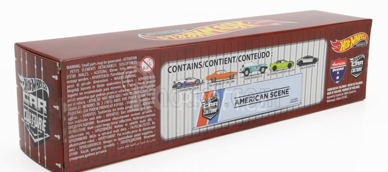Mattel hot wheels Dodge Set Assortment 5 Cars Pieces Container - American Scene 1:64 Různé