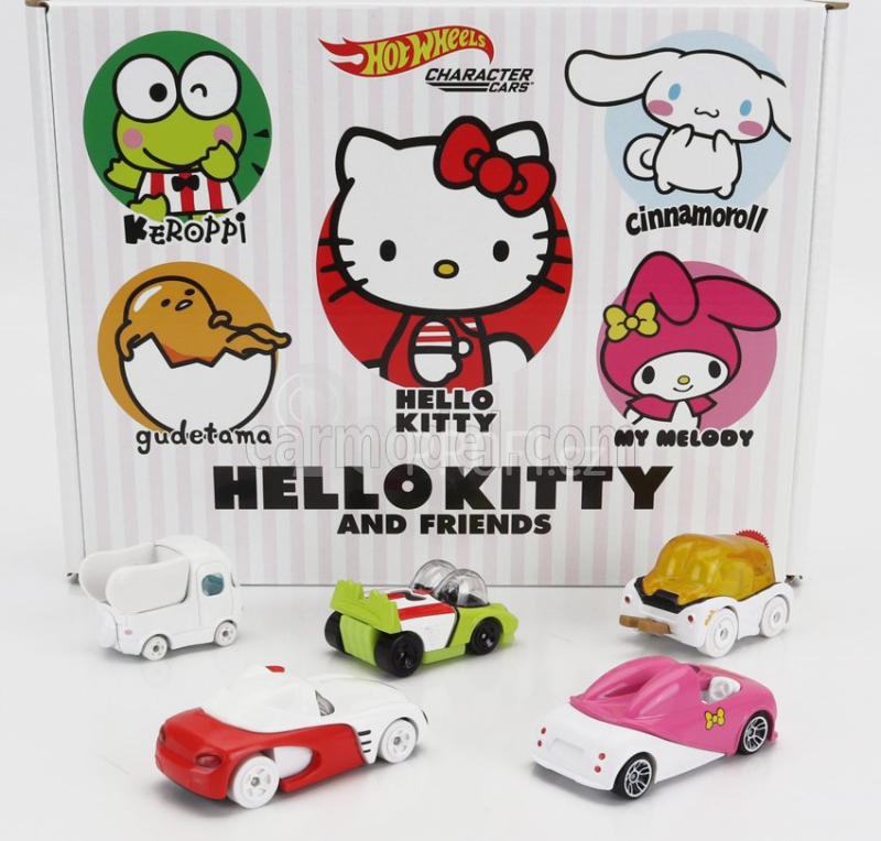 Mattel hot wheels Hello kitty Set pěti modelů Hello Kitty And Friends 1:64