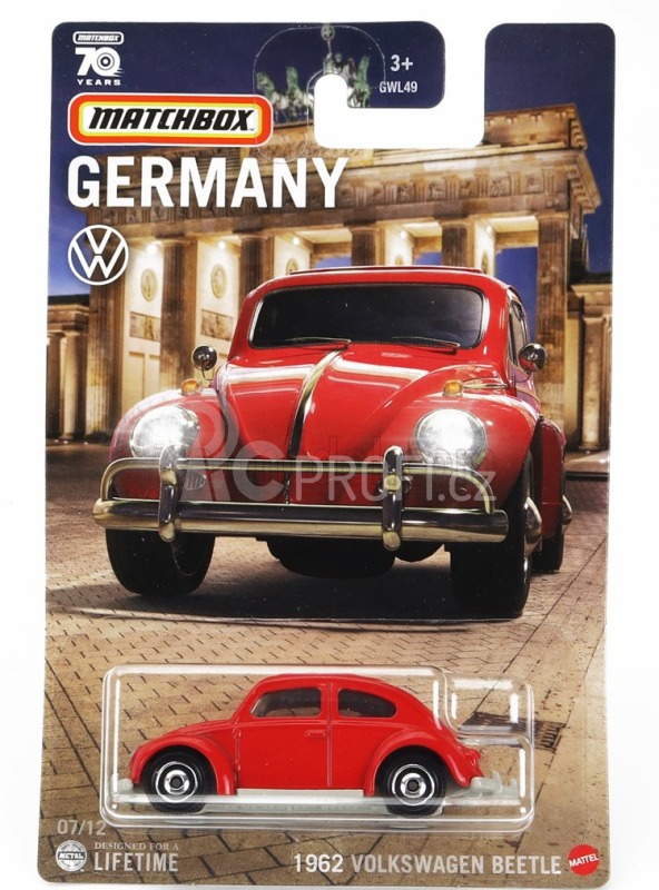 Mattel hot wheels Mercedes benz Set Assortment 10 Pieces Best Of Germany - 5 Series 1:64 Různé
