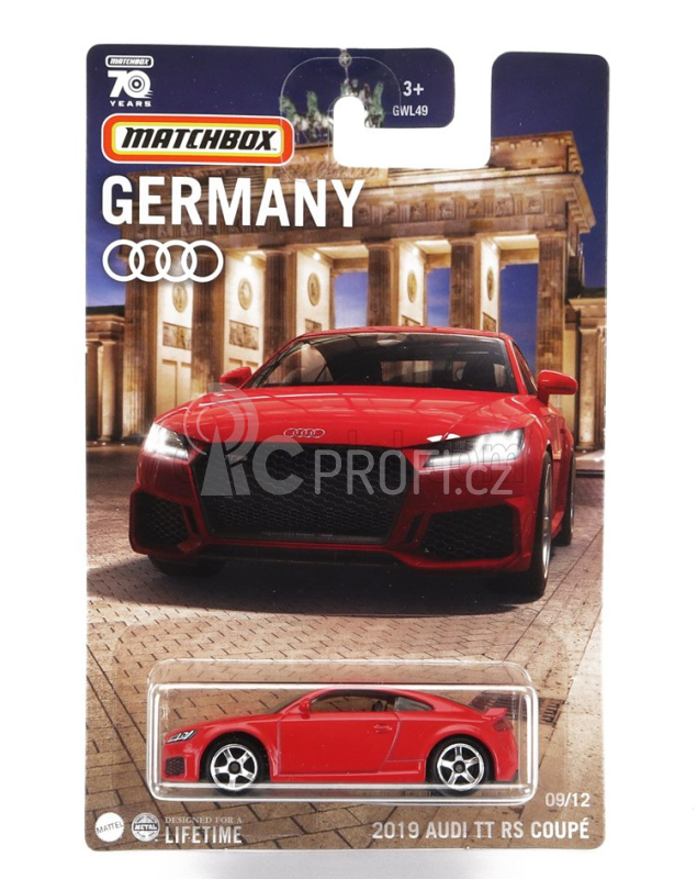 Mattel hot wheels Mercedes benz Set Assortment 10 Pieces Best Of Germany - 6 Series 1:64 Různé