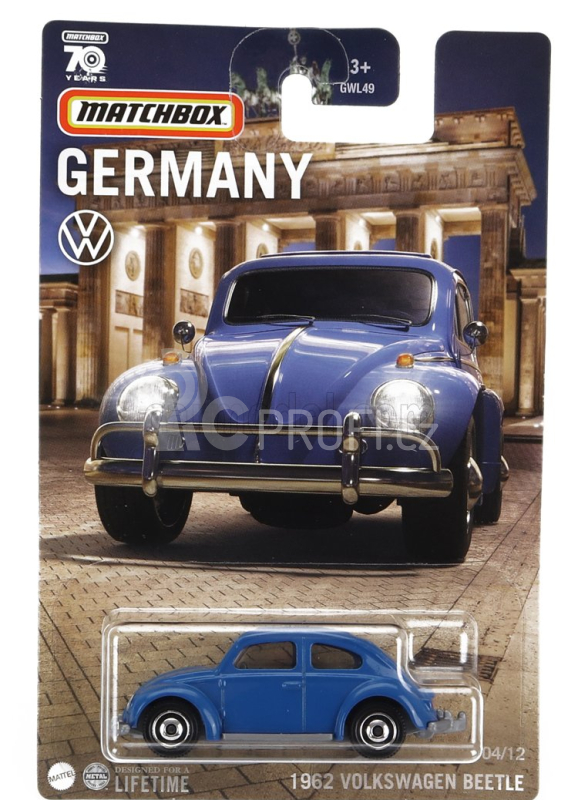 Mattel hot wheels Mercedes benz Set Assortment 10 Pieces Best Of Germany - 6 Series 1:64 Různé