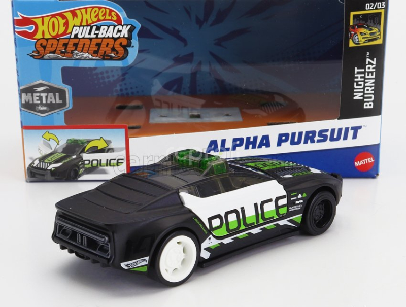 Mattel hot wheels Speeders Alpha Pursuit Police 1:43 Black