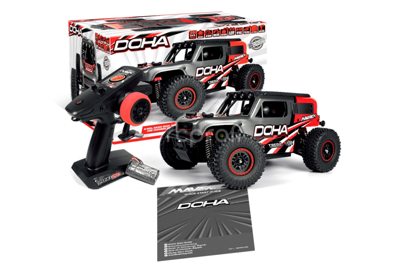 RC auto Maverick Doha 1/20 4WD Electric Truck, červená
