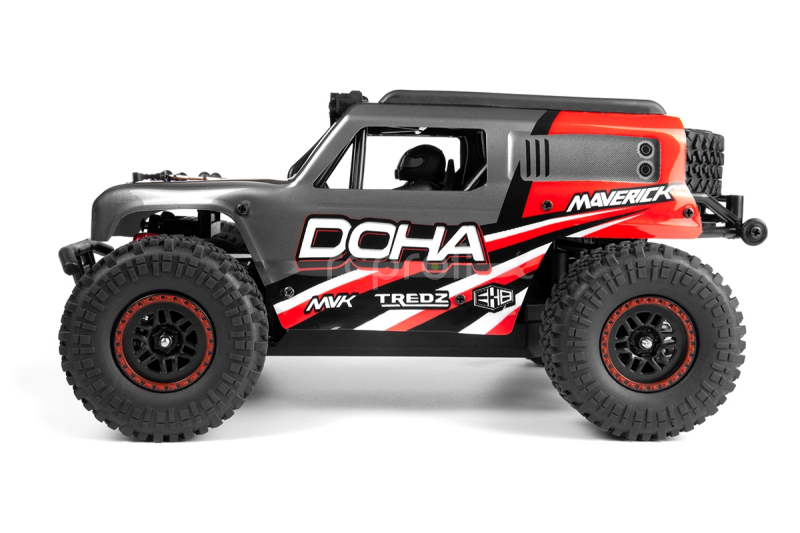 RC auto Maverick Doha 1/20 4WD Electric Truck, červená