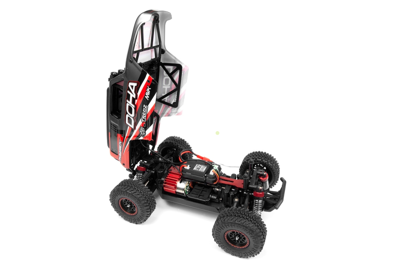 RC auto Maverick Doha 1/20 4WD Electric Truck, červená