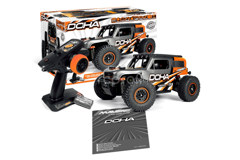 RC auto Maverick Doha 1/20 4WD Electric Truck, oranžová