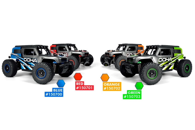 RC auto Maverick Doha 1/20 4WD Electric Truck, oranžová