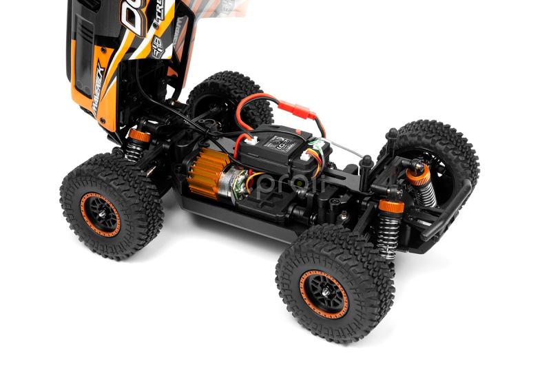 RC auto Maverick Doha 1/20 4WD Electric Truck, oranžová