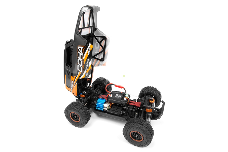 RC auto Maverick Doha 1/20 4WD Electric Truck, oranžová