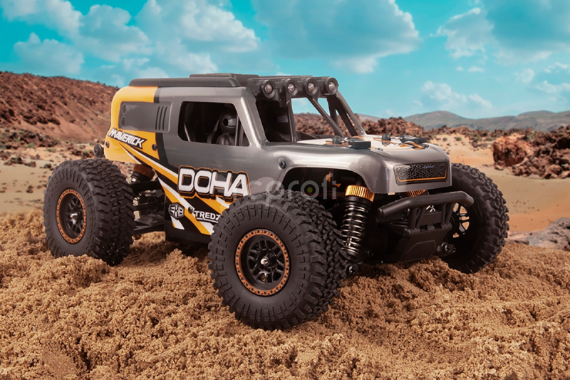 RC auto Maverick Doha 1/20 4WD Electric Truck, oranžová