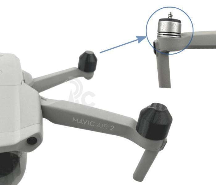 MAVIC AIR 2/2S - Ochranný kryt motorů (4ks) (černá)