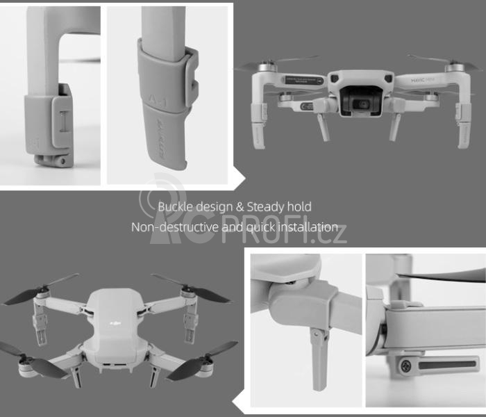 MAVIC MINI - Demontovatelné rozkládací zvýšené přistávací nohy