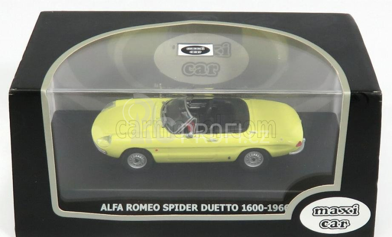 Maxi-car Alfa romeo Duetto 1600 Spider 1966 1:43 Žlutá