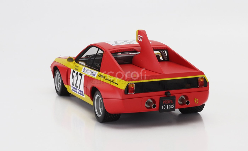 Maxima Abarth Se030 Pininfarina 527 2nd Giro D'italia 1974 Giorgio Pianta – Christine Beckers 1:18 Matná Červená Žlutá