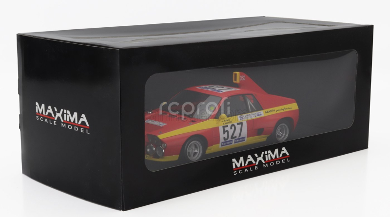 Maxima Abarth Se030 Pininfarina 527 2nd Giro D'italia 1974 Giorgio Pianta – Christine Beckers 1:18 Matná Červená Žlutá