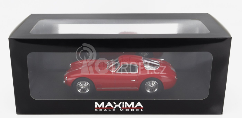 Maxima Alfa romeo Atl Sport Coupe 2000 1968 – Chromed Wheels 1:18 Rosso Alfa Red