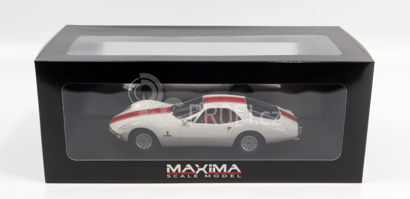 Maxima Alfa romeo Giulia Tz2 Coupe Pininfarina 1965 1:18 Bílá Červená