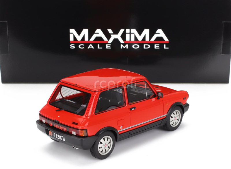 Maxima Autobianchi A112 Abarth Vii-series 1984 1:18 Rosso Corsa Červená