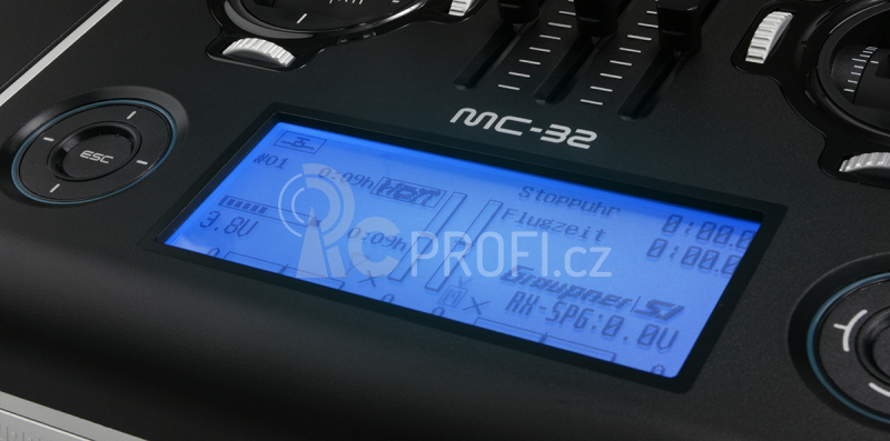 MC-32 PRO HoTT 2,4GHz s BLUETOOTH® v2.1 samotný vysílač