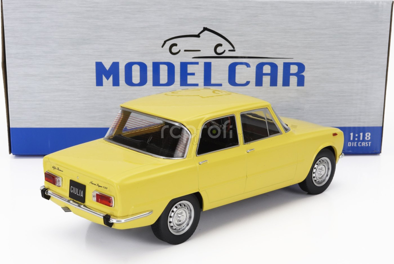Mcg Alfa romeo Nuova Giulia 1300 Super 1974 1:18 Žlutá
