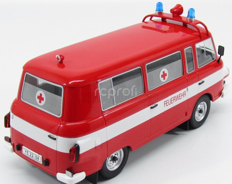 Mcg Barkas B1000 Ambulance Feuerwehr 1956 1:18 Červená Bílá
