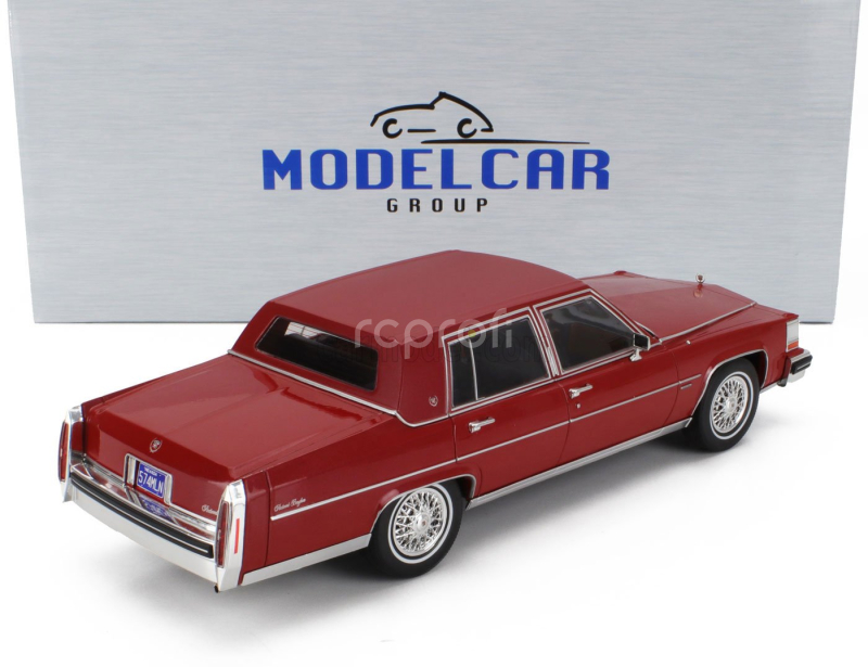 Mcg Cadillac Fleetwood Brougham 1982 1:18 Tmavě Červená