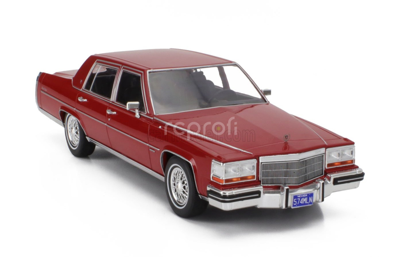 Mcg Cadillac Fleetwood Brougham 1982 1:18 Tmavě Červená