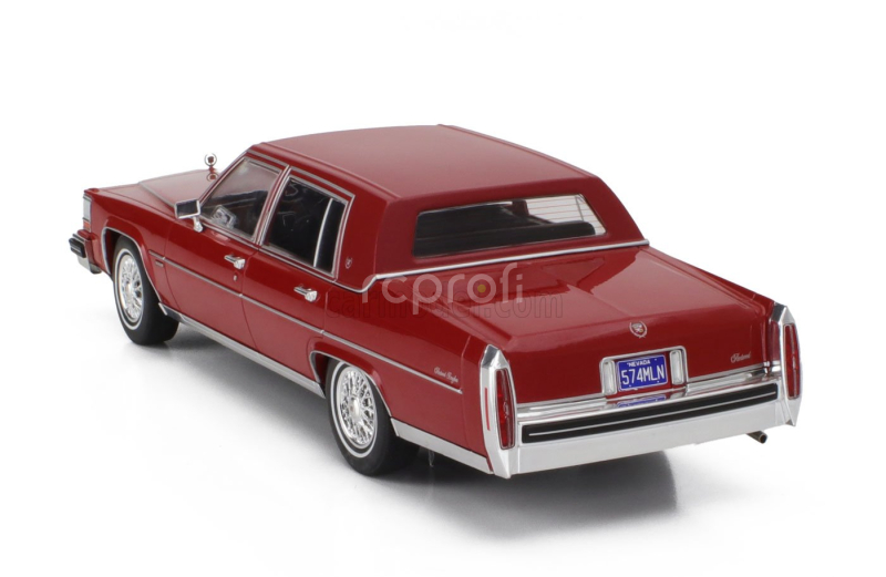 Mcg Cadillac Fleetwood Brougham 1982 1:18 Tmavě Červená