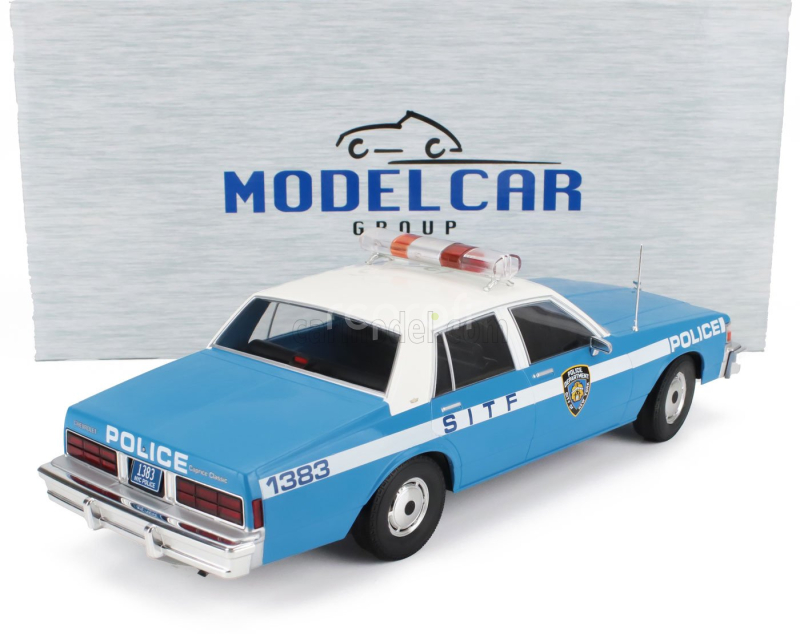 Mcg Chevrolet Caprice Nypd Police 1987 1:18 Modrá Bílá