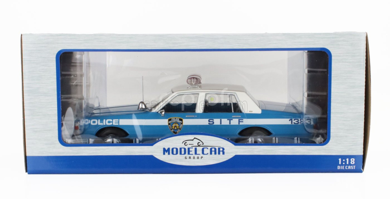 Mcg Chevrolet Caprice Nypd Police 1987 1:18 Modrá Bílá