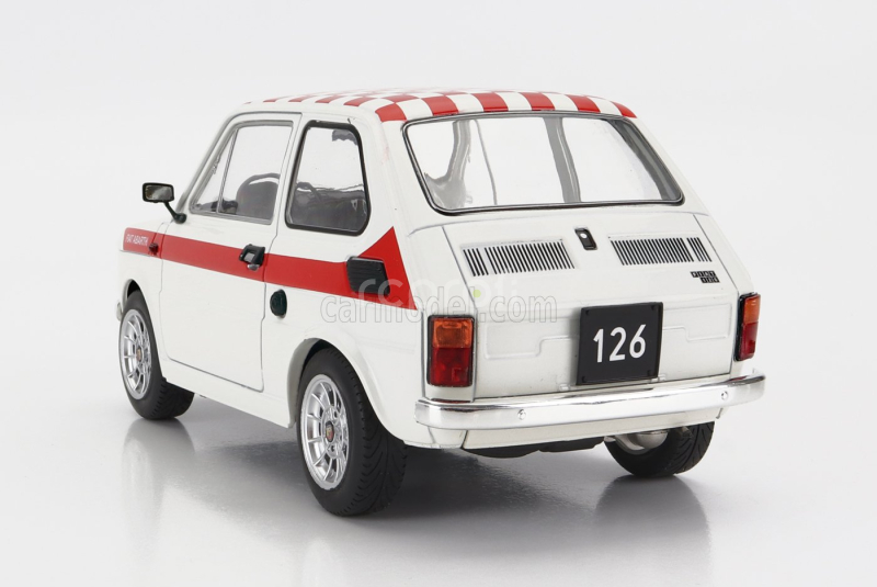 Mcg Fiat 126 Look Abarth 1972 1:18 Bílá Červená