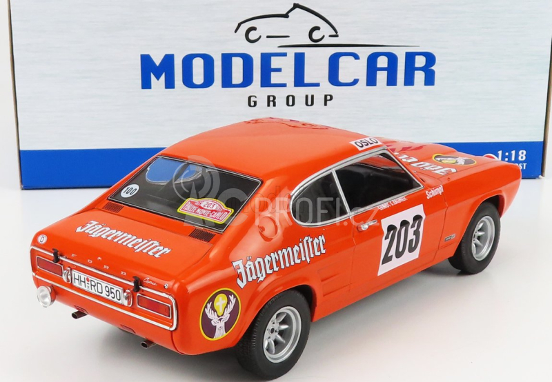 Mcg Ford england Capri Mki (night Version) Jagermeister N 203 1:18, oranžová
