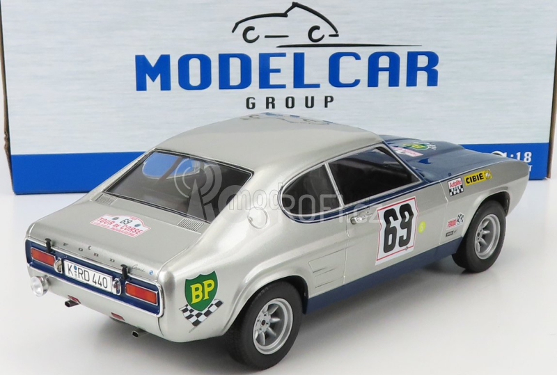 Mcg Ford england Capri Mki (night Version) Team Ford Deutschland N 69 1:18, stříbrná