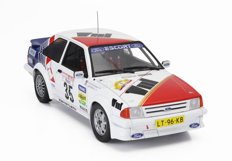 Mcg Ford england Escort Mkiii Rs Turbo N 35 Rally Hunsruck 1985 Stig Andervang - Andre Schoonenwolf 1:18 Bílá Červená Modrá
