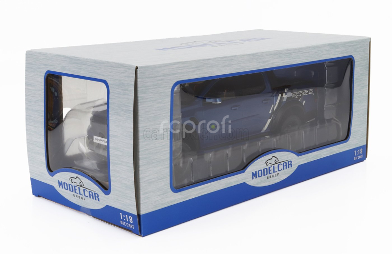 Mcg Ford usa Ranger Raptor Pick-up Double Cabine 2023 1:18 Blue