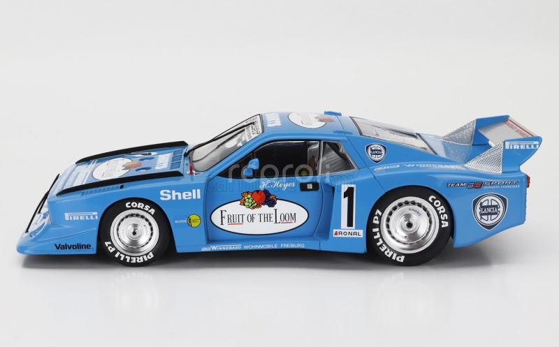 Mcg Lancia Beta Montecarlo Turbo Gr.5 Team Gs Sport Fruit Of The Loom N 1 Grc Adac Supersprint Nurburgring 1981 Hans Heyer 1:18 Bílá Světle Modrá