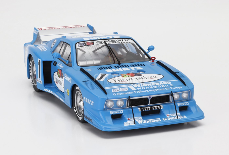 Mcg Lancia Beta Montecarlo Turbo Gr.5 Team Gs Sport Fruit Of The Loom N 1 Grc Adac Supersprint Nurburgring 1981 Hans Heyer 1:18 Bílá Světle Modrá