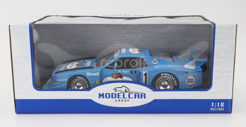 Mcg Lancia Beta Montecarlo Turbo Gr.5 Team Gs Sport Fruit Of The Loom N 1 Grc Adac Supersprint Nurburgring 1981 Hans Heyer 1:18 Bílá Světle Modrá