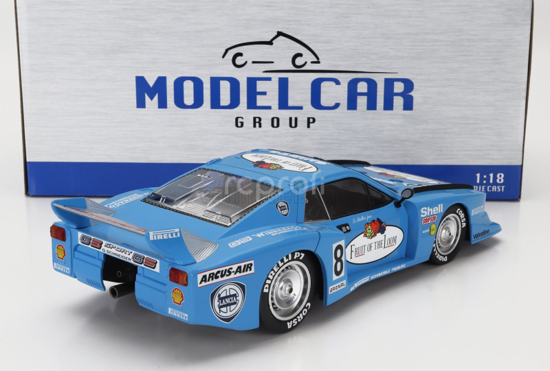 Mcg Lancia Beta Montecarlo Turbo Gr.5 Team Gs Sport Fruit Of The Loom N 8 Grc Adac Supersprint Nurburgring 1981 Siegfried Muller Jr. 1:18 Světle Modrá