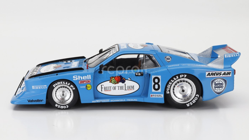 Mcg Lancia Beta Montecarlo Turbo Gr.5 Team Gs Sport Fruit Of The Loom N 8 Grc Adac Supersprint Nurburgring 1981 Siegfried Muller Jr. 1:18 Světle Modrá