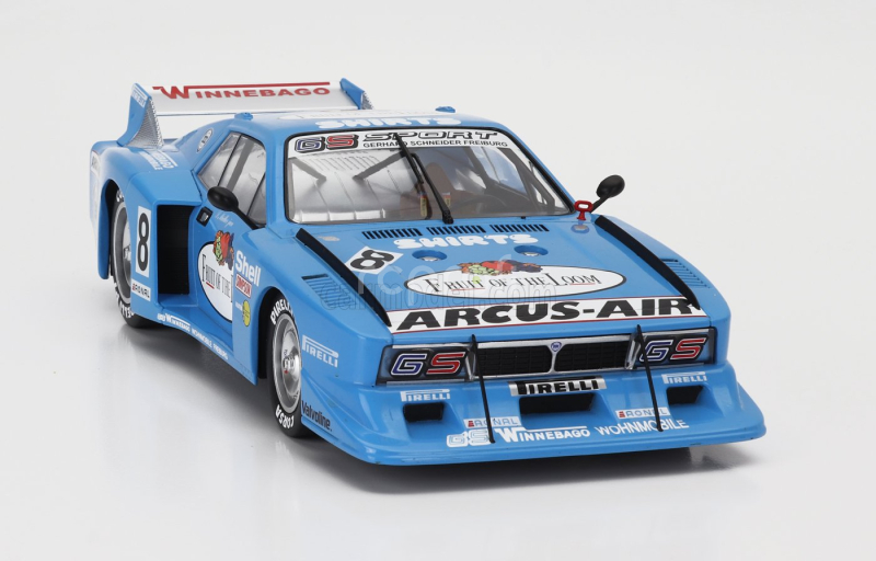 Mcg Lancia Beta Montecarlo Turbo Gr.5 Team Gs Sport Fruit Of The Loom N 8 Grc Adac Supersprint Nurburgring 1981 Siegfried Muller Jr. 1:18 Světle Modrá